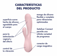 Vibrador Satisfyer Mono Flex con APP. Rosa