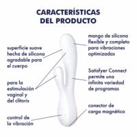 Vibrador Satisfyer Mono Flex con APP. Blanco