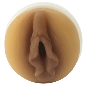 Masturbador CyberSkin Vulcan Realistic Vibrating Pussy-Mocha