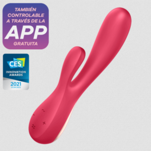 Vibrador Satisfyer Mono Flex con APP. Rojo