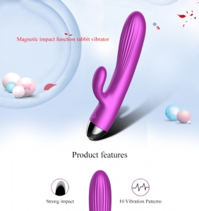 VIBRADOR DE SILICON BRILLIANT X7 RECARGABLE 