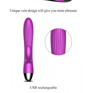 VIBRADOR DE SILICON BRILLIANT X7 RECARGABLE 